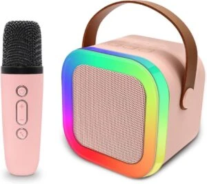 K12 Mini Portable Karaoke Speaker With Wireless Mic Mini Bluetooth Speaker (ST-1