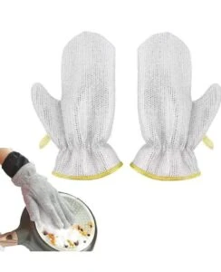Wire Dishwashing Gloves Kitchen Cleaning Gloves Anti Hot Waterproof Gloves (ST-1