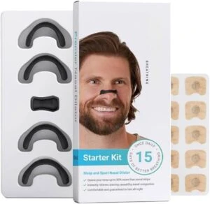 Magnetic nasal strips anti snoring nose clips skin safe starter 15 kit (ST-101)
