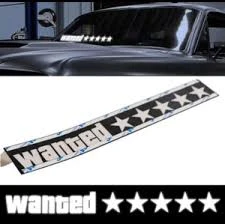 GTA Car Wanted Sticker(ST-101)