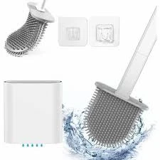 Silicon Toilet Brush With Sticker(ST-101)