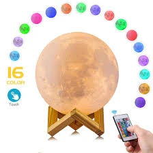 16 Color 3D Lamp with Remote Moon Lamp(ST-101)